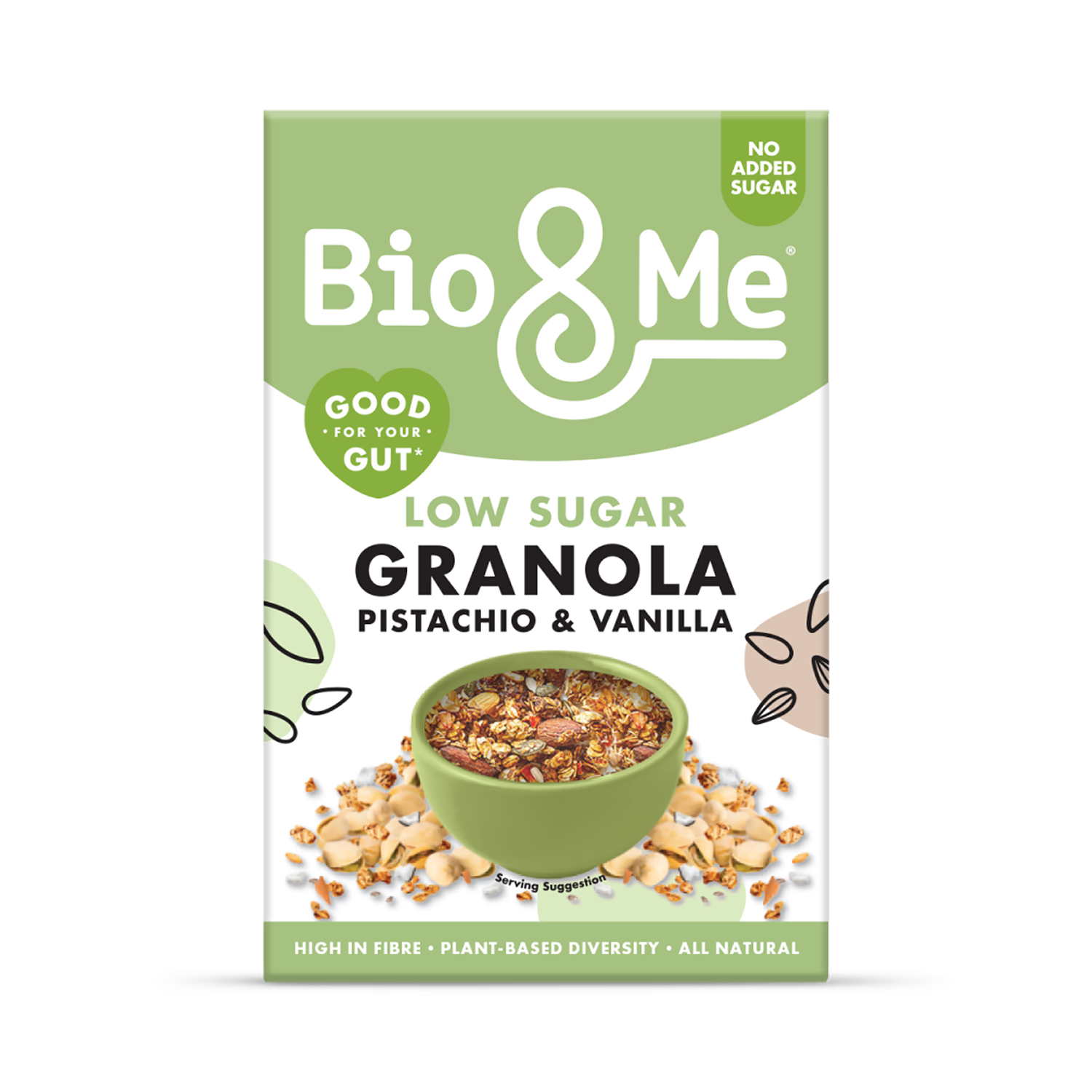 Bio & Me granola pistachio vanilla 360g, UK version