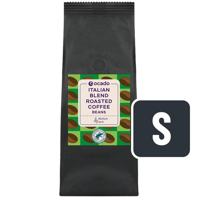 Ocado Italian Blend Roasted Coffee Beans   227g GOODS M&S   