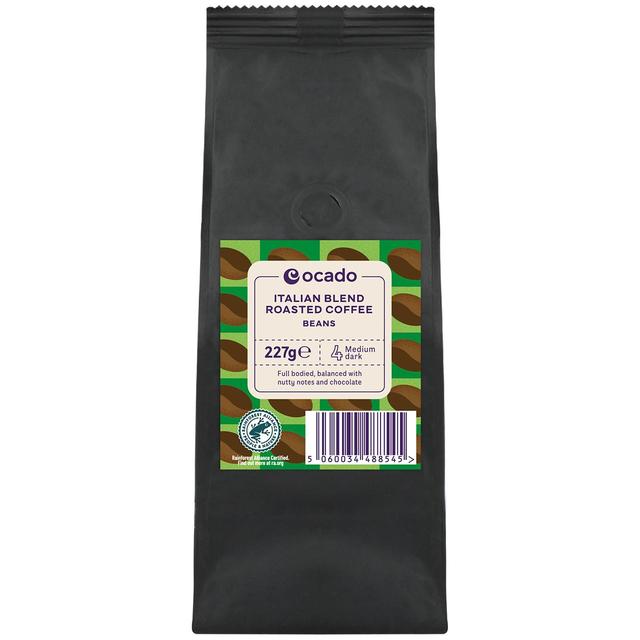 Ocado Italian Blend Roasted Coffee Beans   227g