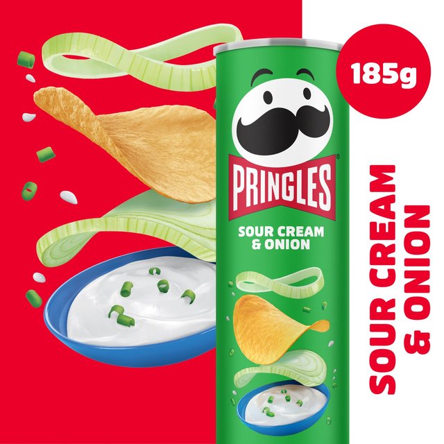 Pringles Sour Cream & Onion Sharing Crisps   185g