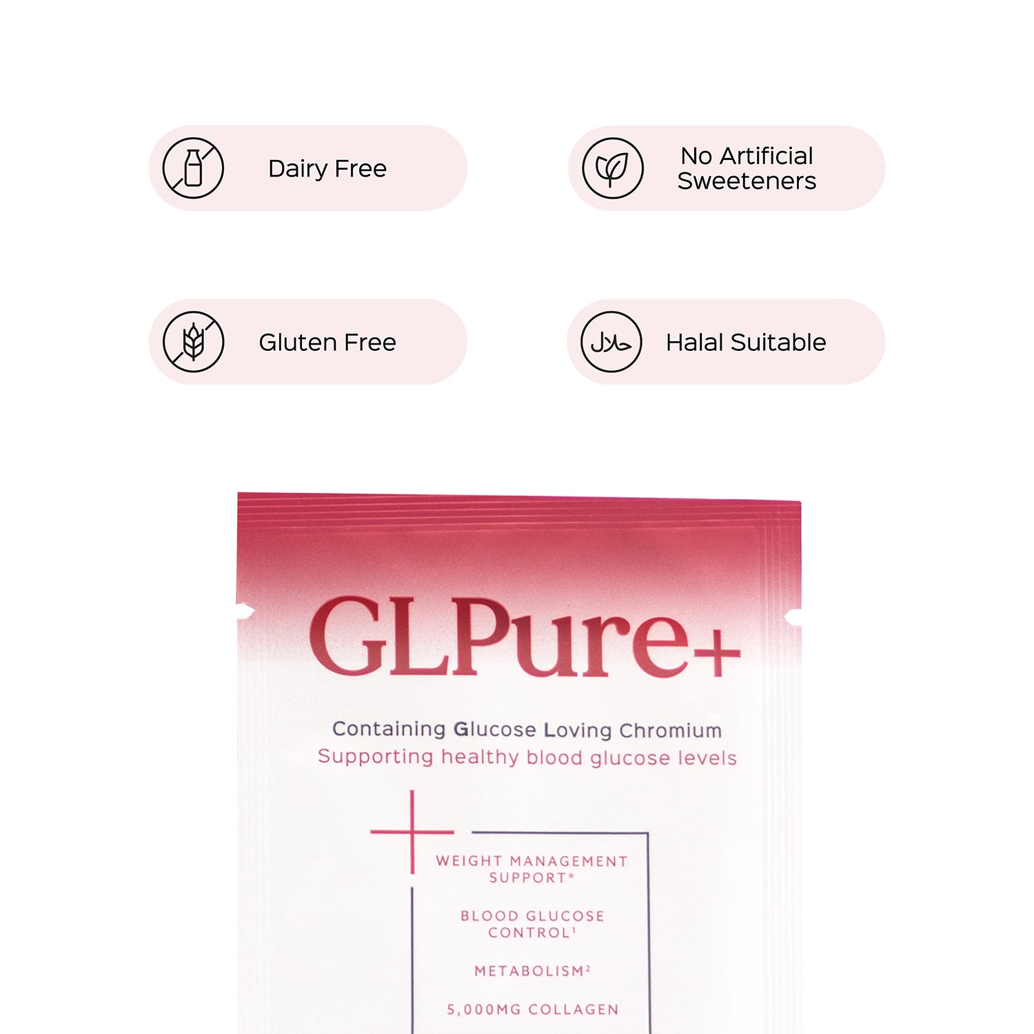 Pura Collagen GLPure+ Summer Fruits supplement sachets 20x5.6g - British product