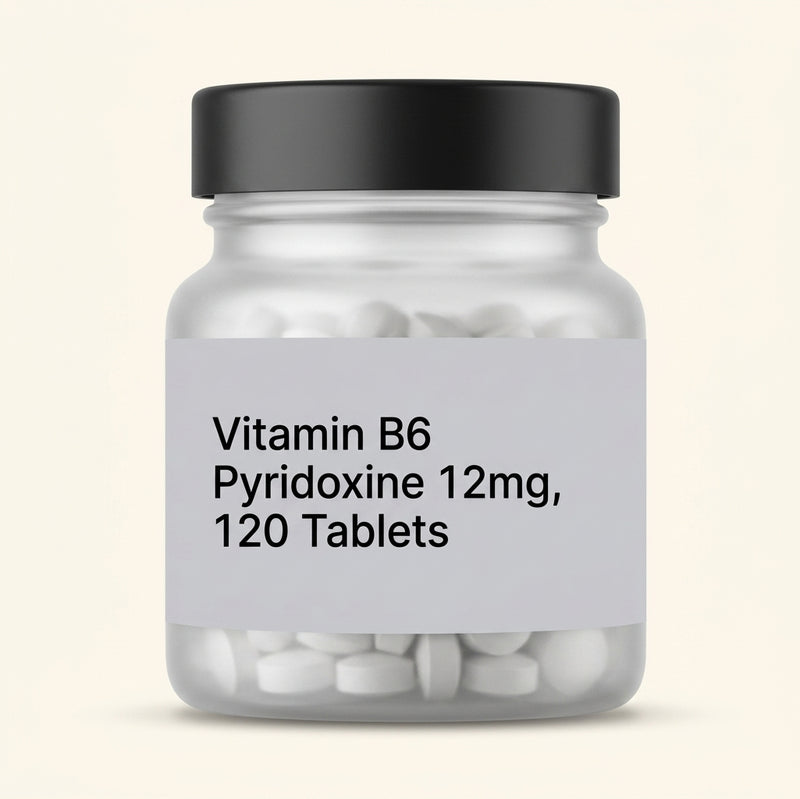 Holland & Barrett Vitamin B6 12mg 120 tablets, imported from the UK