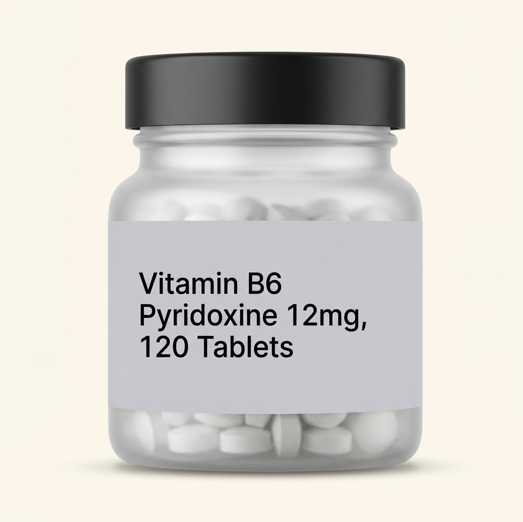 Holland & Barrett Vitamin B6 12mg 120 tablets, imported from the UK