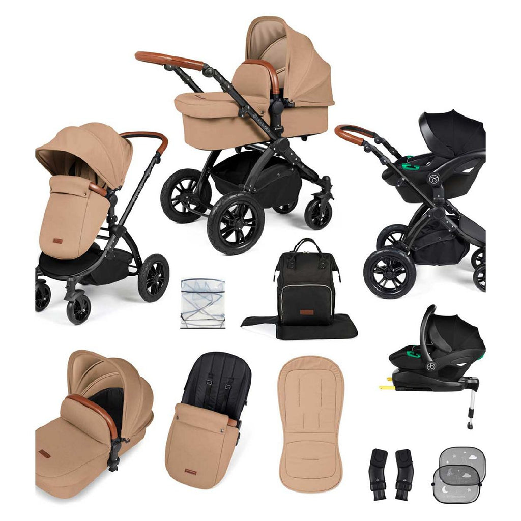 Ickle Bubba Stomp Luxe all-in-one Travel System  Black/Desert/Tan/ Pack Size 1