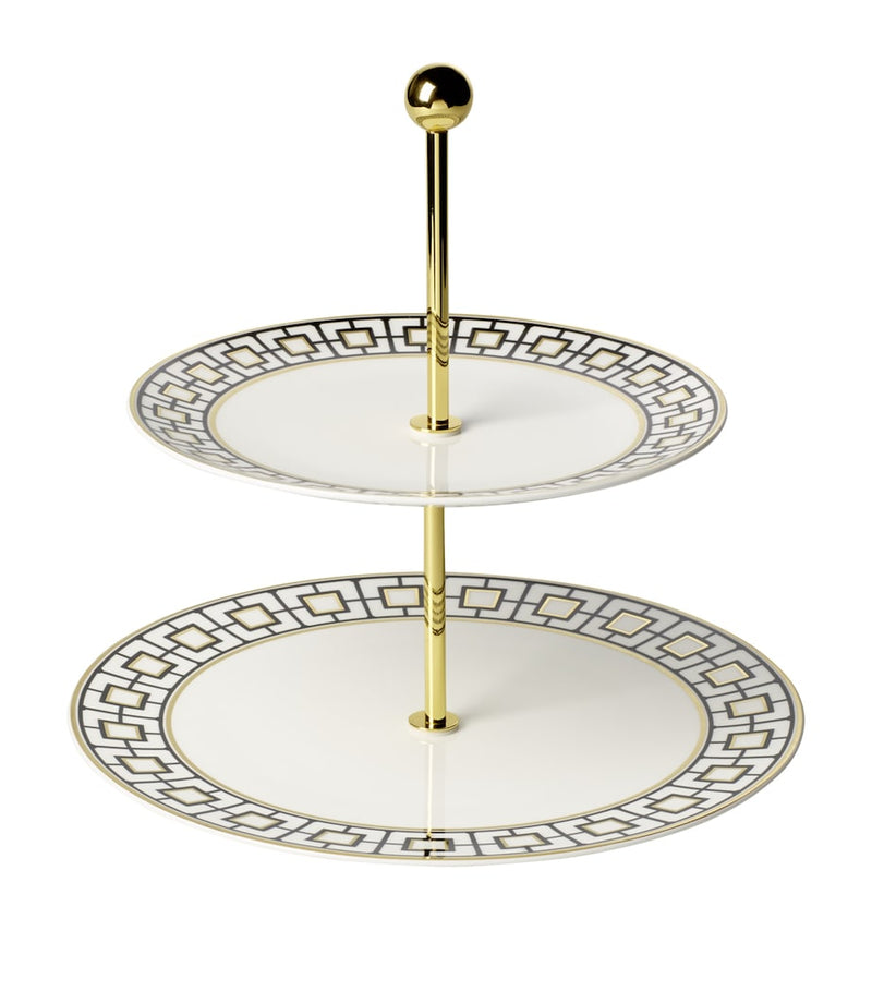 Villeroy & Boch MetroChic Two-Tier cake stand (British brand)