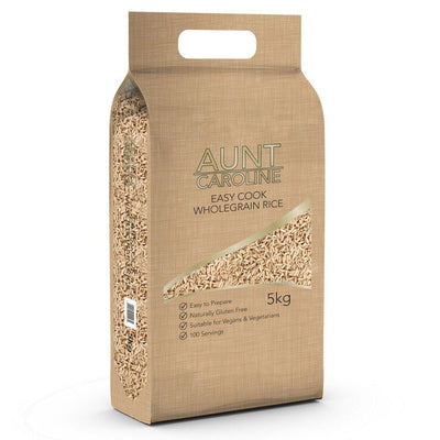 Costco UK Aunt Caroline Easy Cook Wholegrain Brown Rice 5kg- Buy online at McGrocer