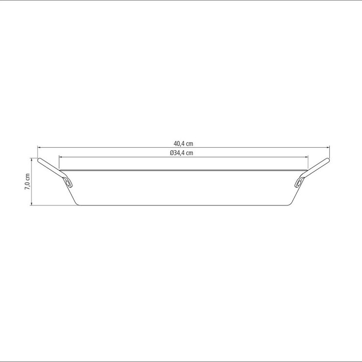 Tramontina non-stick paella pan 34cm, UK version