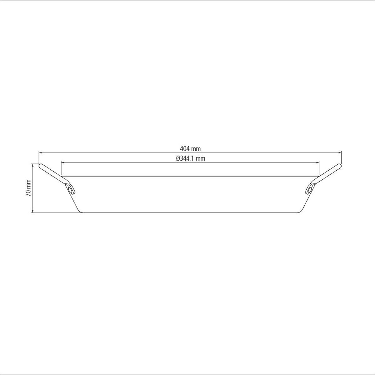 Tramontina non-stick paella pan 34cm, UK version