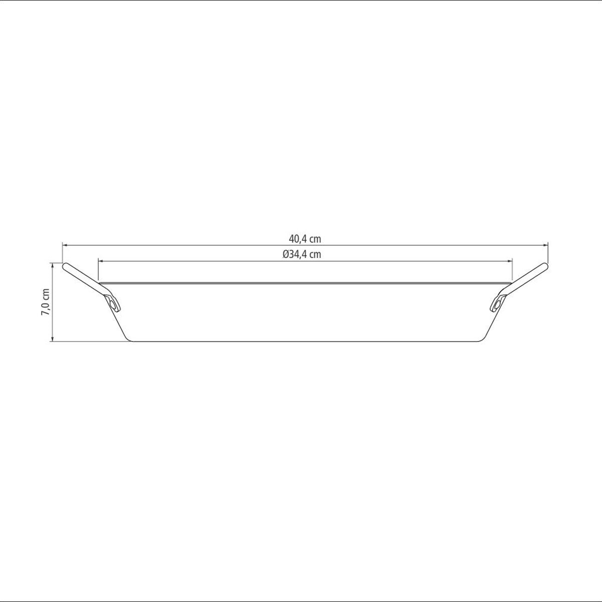 Tramontina non-stick paella pan 34cm, UK version