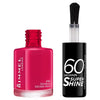 Vernis à ongles Rimmel Double Decker Rouge 8 ml, importé du Royaume-Uni