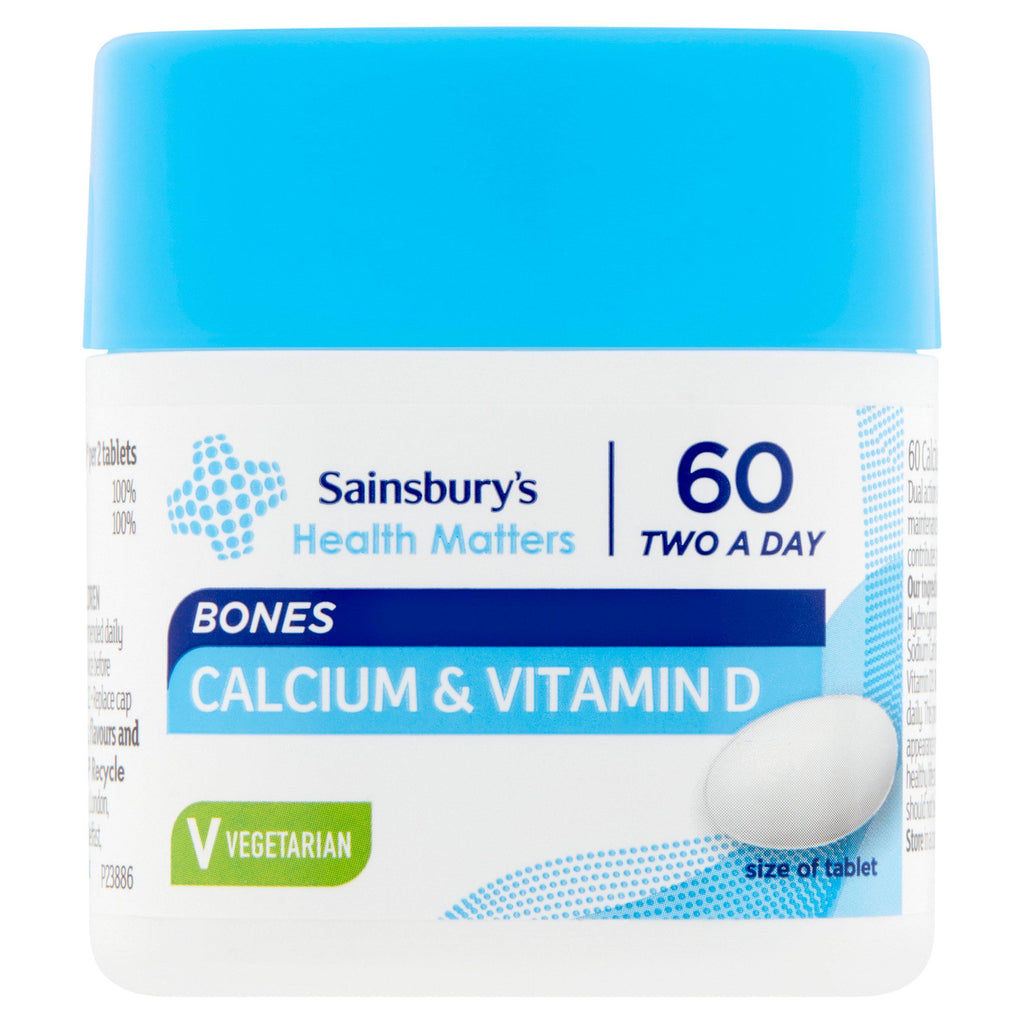 Sainsbury's Calcium & Vitamin D x60