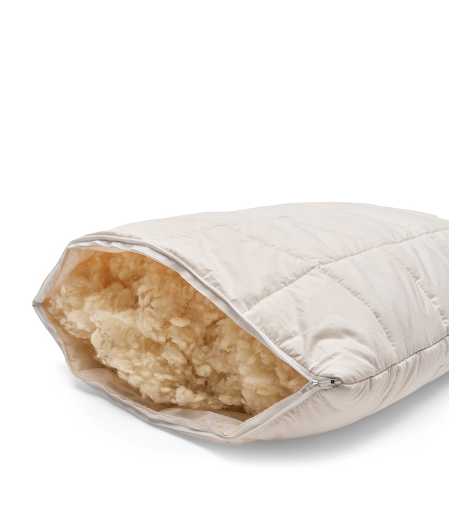 Vispring adjustable wool-filled pillow 75cm x 50cm (British brand)