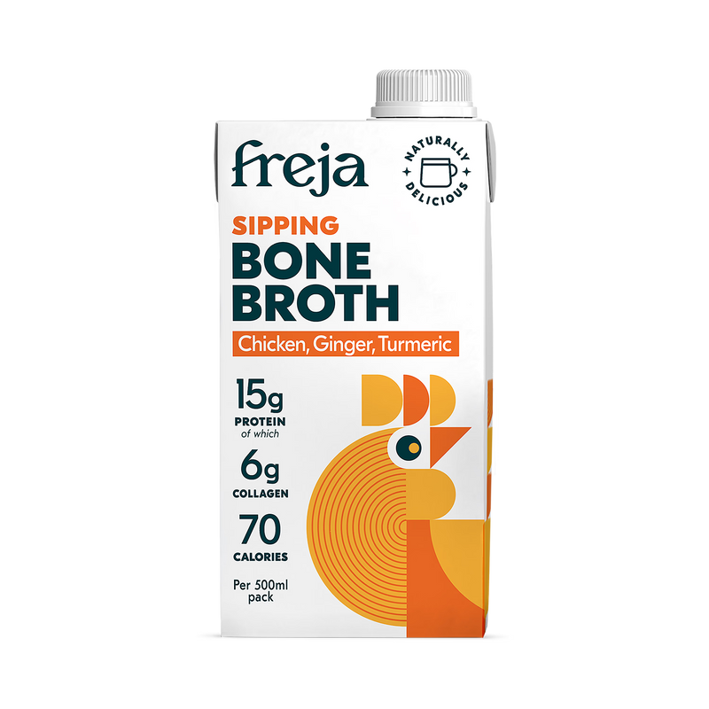 Freja bone broth Chicken Ginger Turmeric 500ml (British brand)