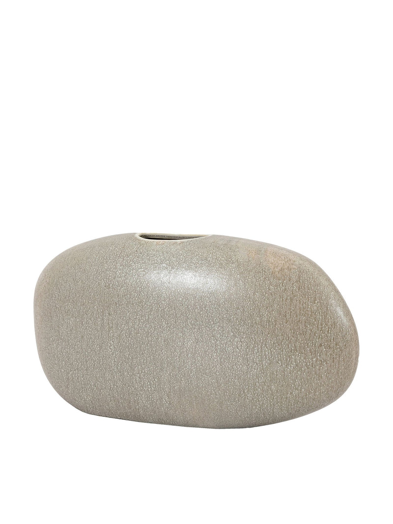 Gallery Home grey Adelanto pebble vase stoneware (British brand)