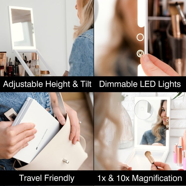 Rio dressing table makeup mirror with LED lights - British product