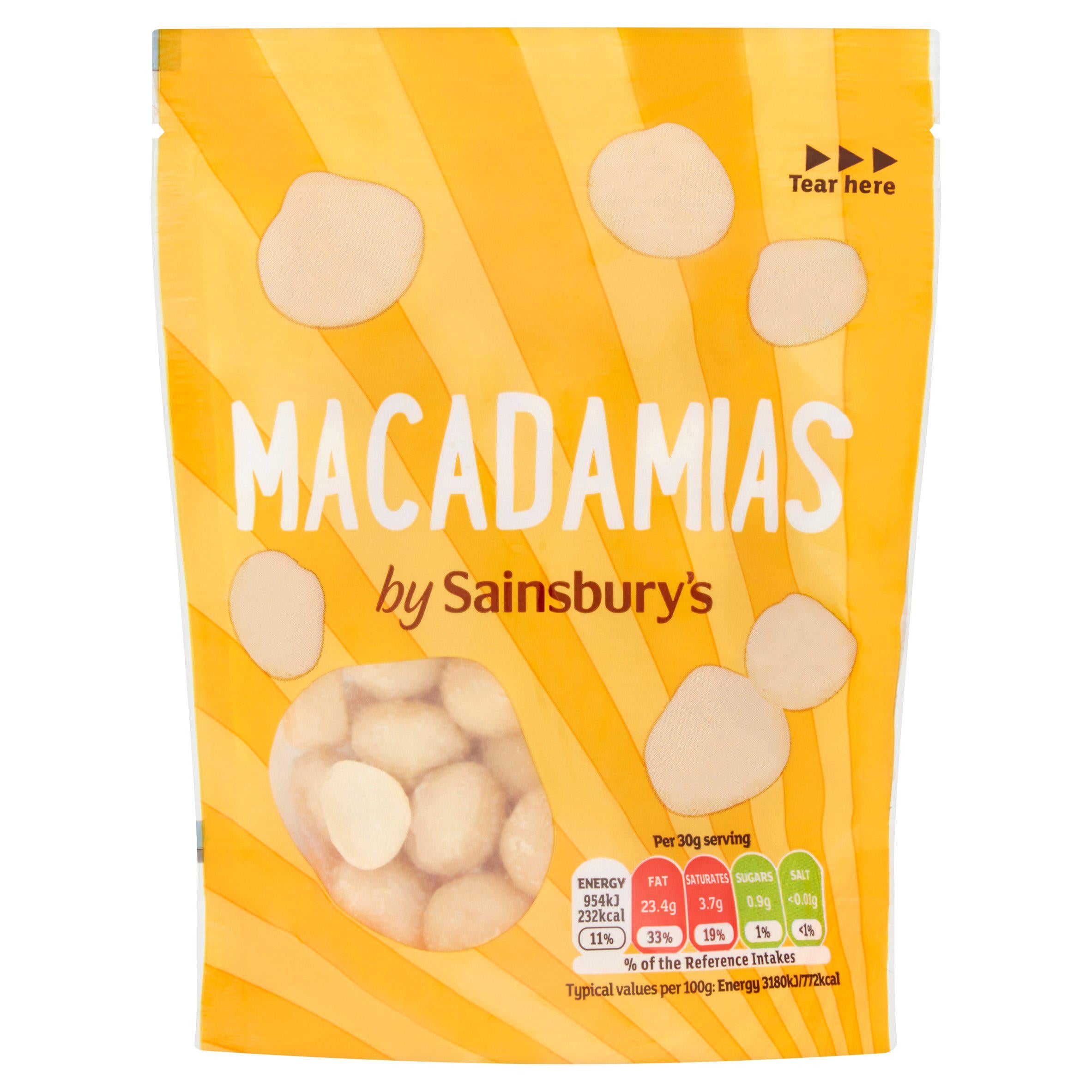 Sainsbury's Whole Macadamia Nuts 100g GOODS Sainsburys   