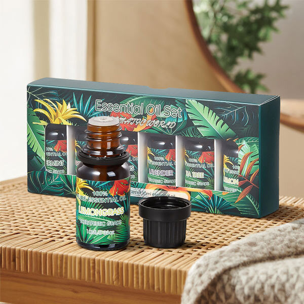 Livingandhome aromatherapy essential oil set 6x10ml, UK version