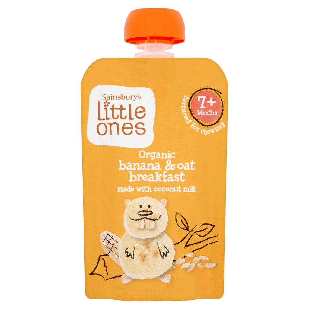 Sainsbury's Little Ones Organic Banana & Oat Breakfast 7+ Months 100g