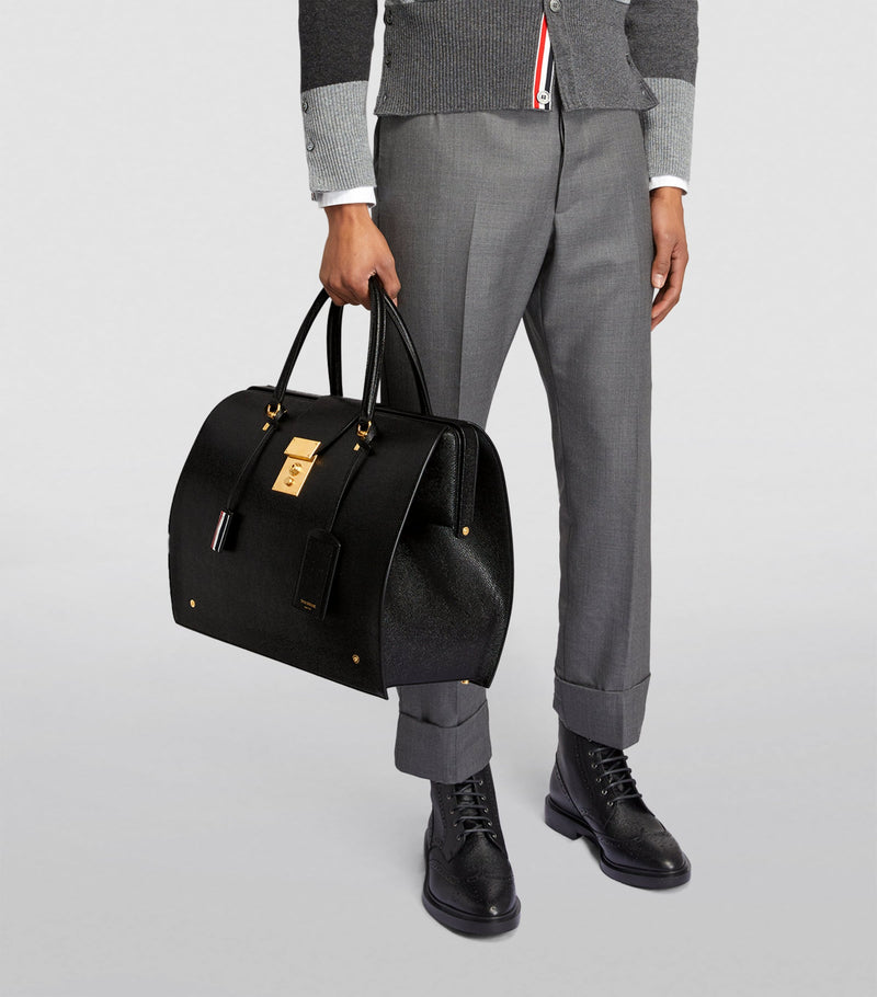 Thom Browne leather weekend bag (British brand)