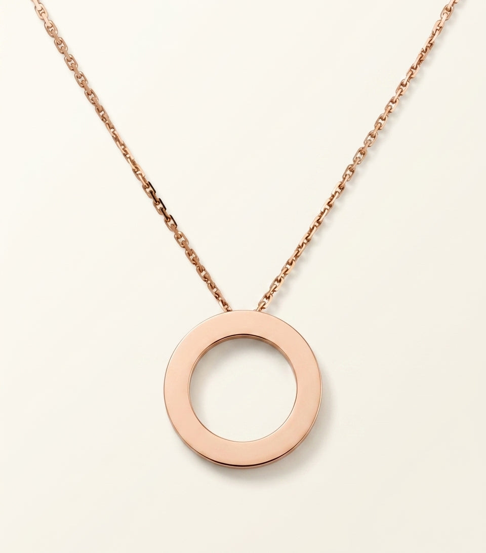 Cartier Love necklace rose gold with diamonds 16mm chain 42cm (British brand)
