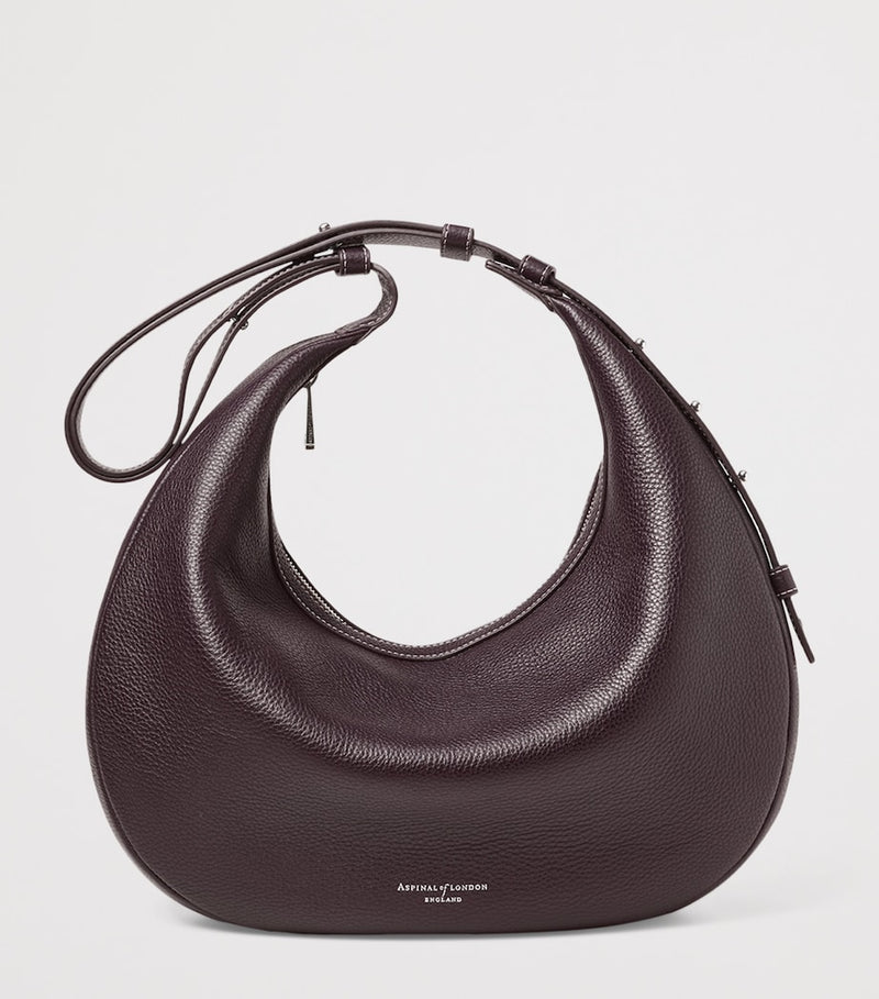 Aspinal of London large Soho Crescent cross-body bag - British product
