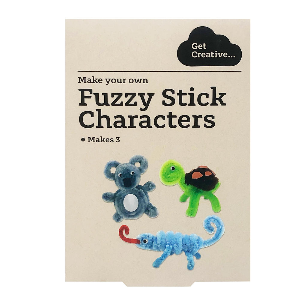 Sainsbury's Get Creative Fuzzy Stick Characters 3pk