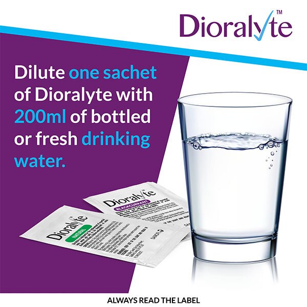 Dioralyte Diarrhoea Relief Rehydration Sachet Blackcurrant 6 GOODS Superdrug   