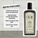 American Crew Boost Pre-Styler Shampoo 250ml (British brand)