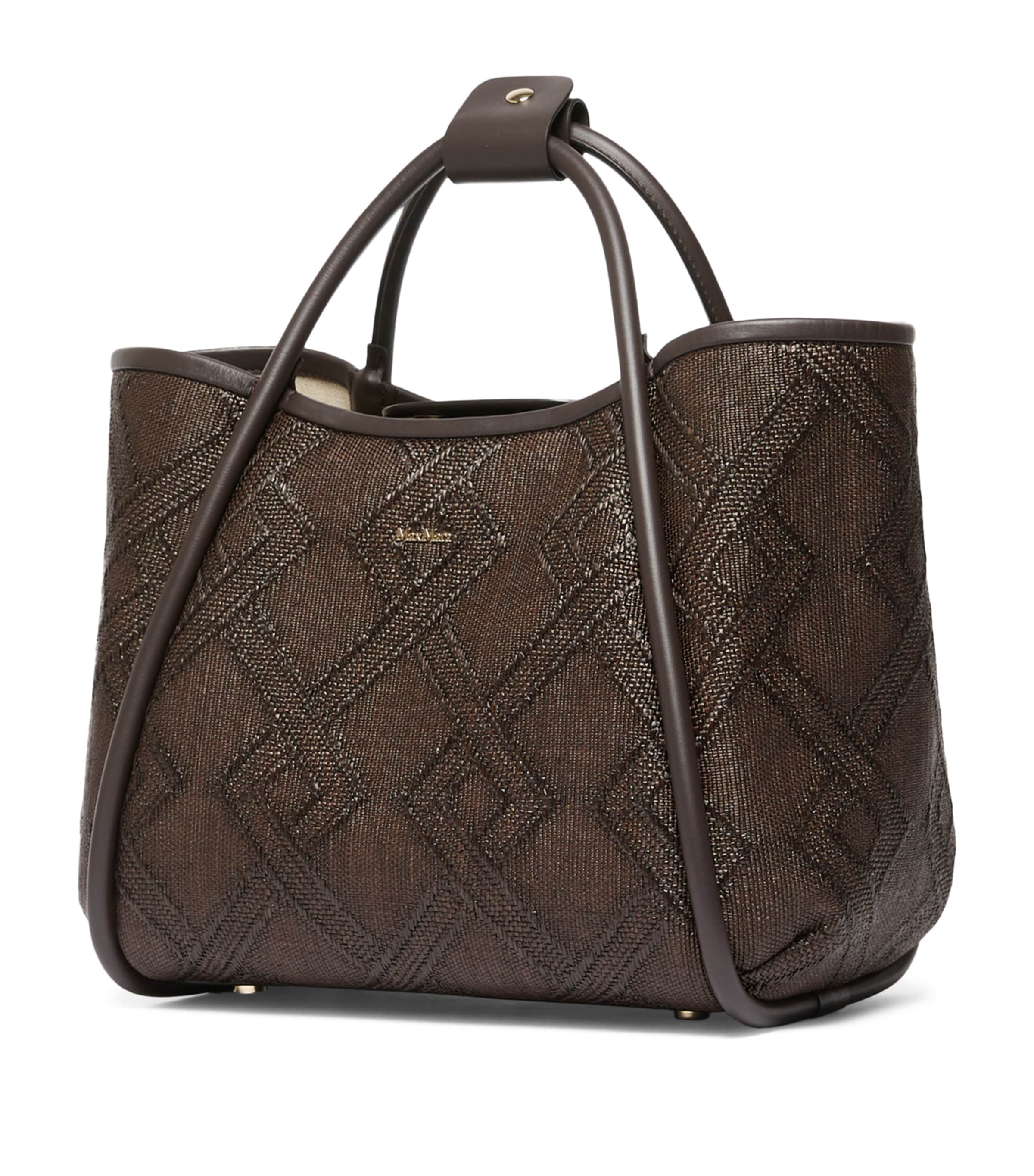 Max Mara Marine leather top-handle bag - British product