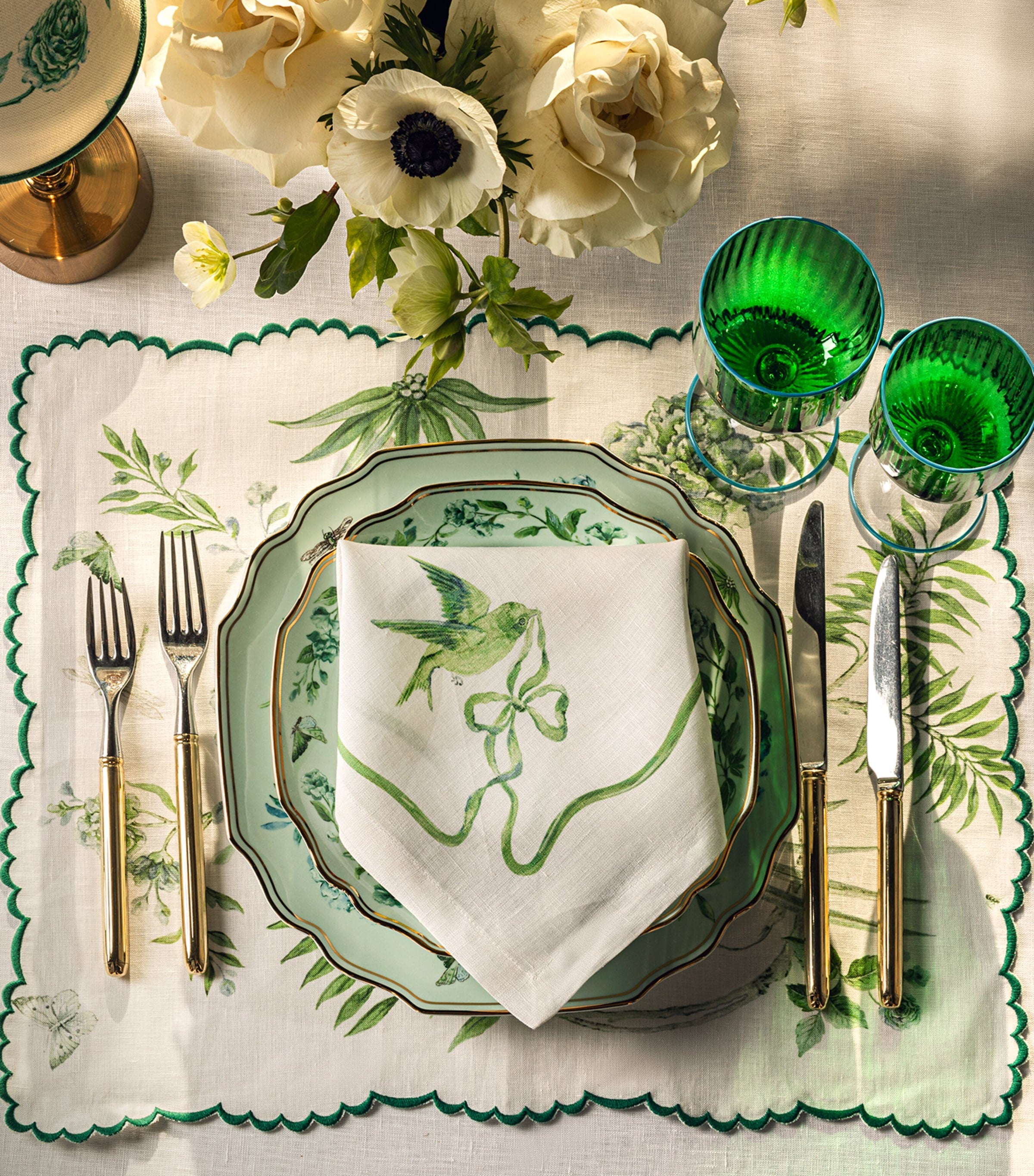 Aquazzura Secret Garden dinner plates set of 2 27cm - British product