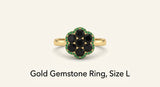 Cartier Panthère ring with tsavorite garnet and onyx, imported from the UK