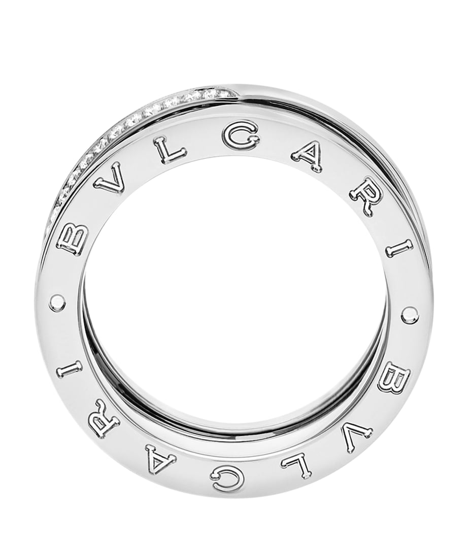 Bvlgari B.zero1 three-band ring white gold diamond, imported from the UK