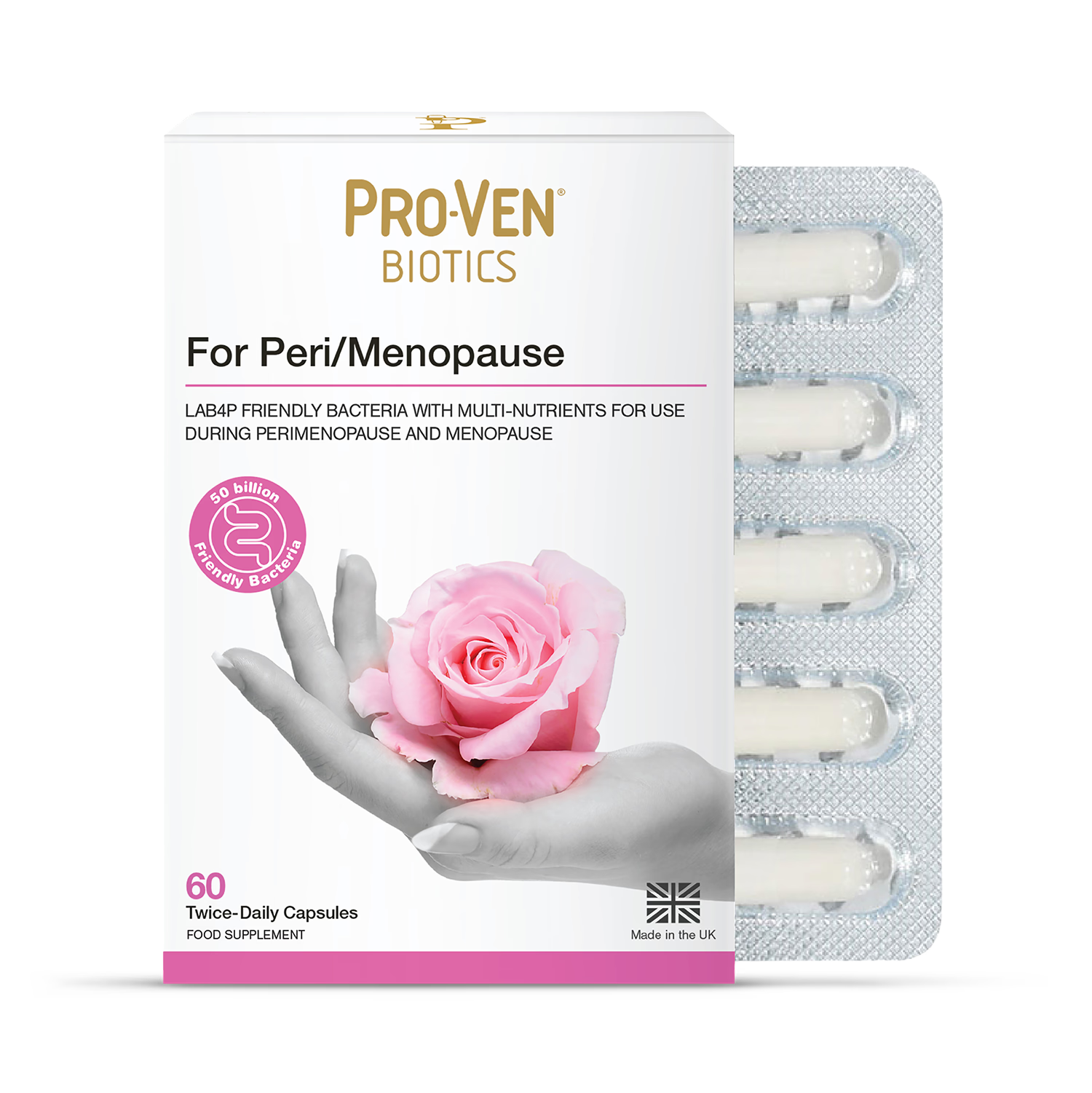 Pro-Ven For Peri/Menopause 60 capsules supplement, UK version