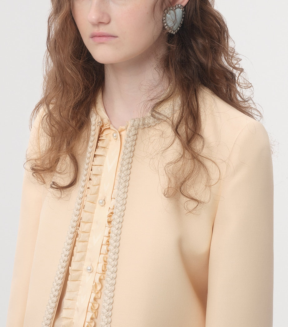 Valentino Garavani Crystal Coeur Hyperbole clip-on earrings, imported from the UK