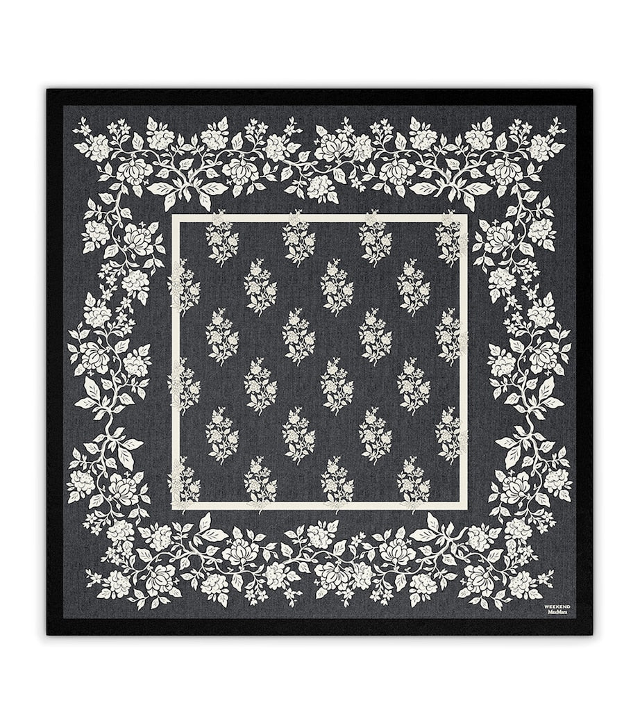 Weekend Max Mara silk floral scarf 90cm x 90cm, UK version