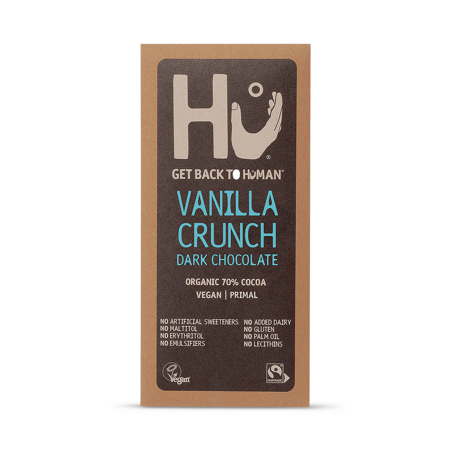 Hu Vanilla Crunch dark chocolate bar 60g, UK version