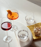 LSA International set of 4 Champagne saucers with 300ml capacity, UK version