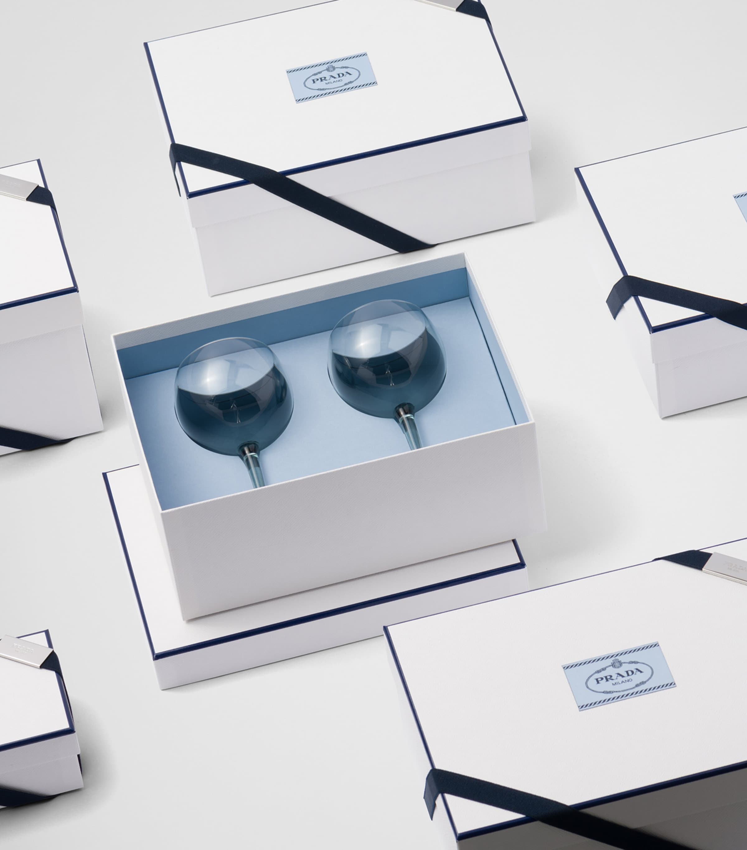 Prada New York red wine glasses set of 2, imported from the UK