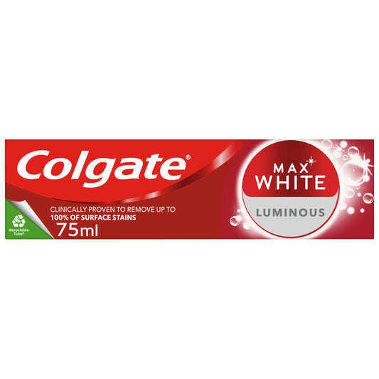 Colgate Max White Luminous Whitening Toothpaste 75ml toothpaste Sainsburys   