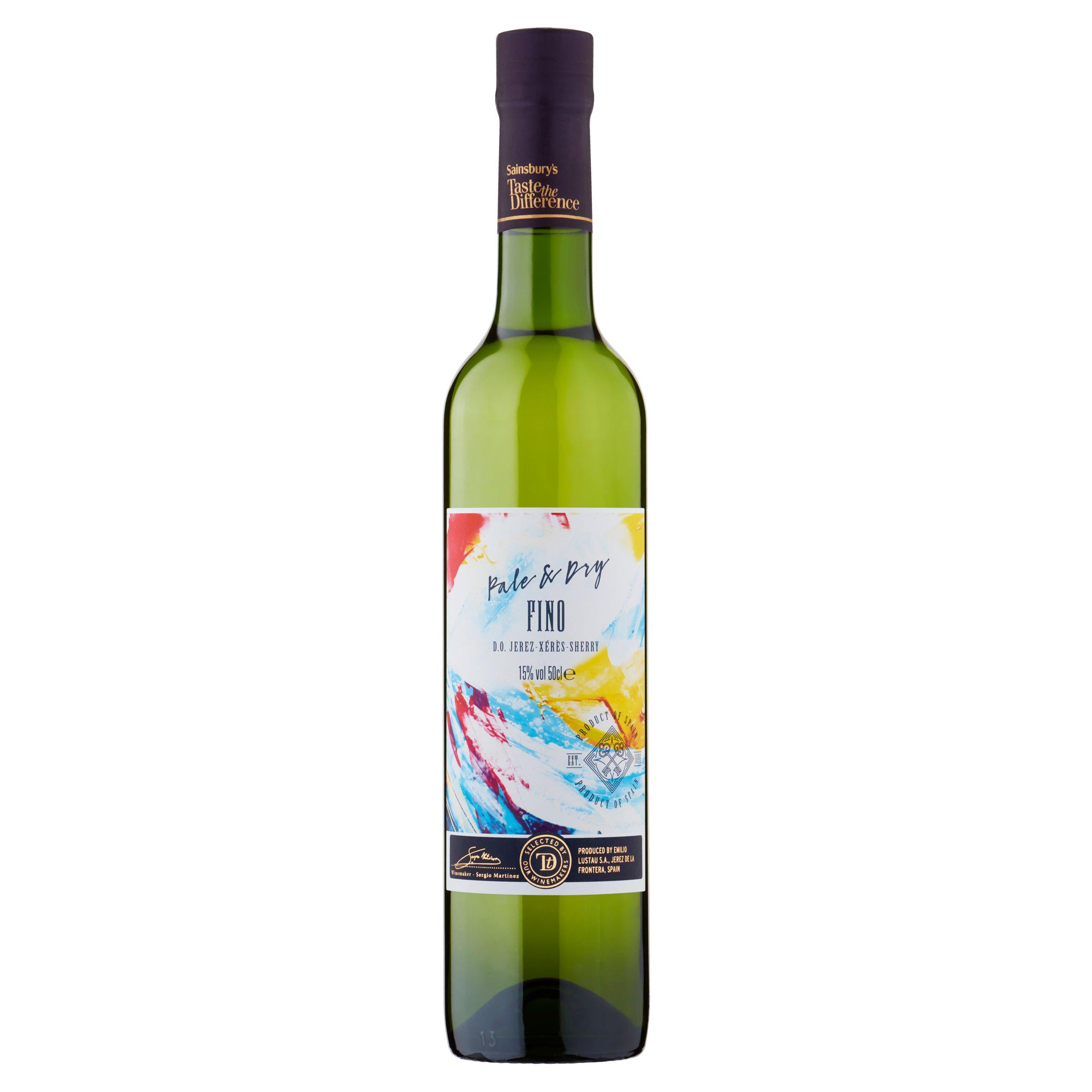 Sainsbury's Dry Fino Sherry, Taste the Difference 50cl All wine Sainsburys   