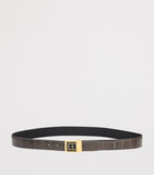 Saint Laurent gold-tone logo belt 3cm calfskin, UK version