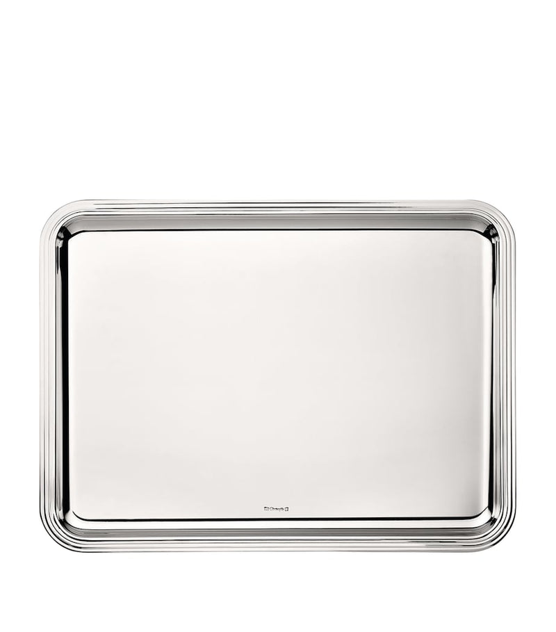 Christofle Albi silver-plated tray 43cm x 31cm - British product