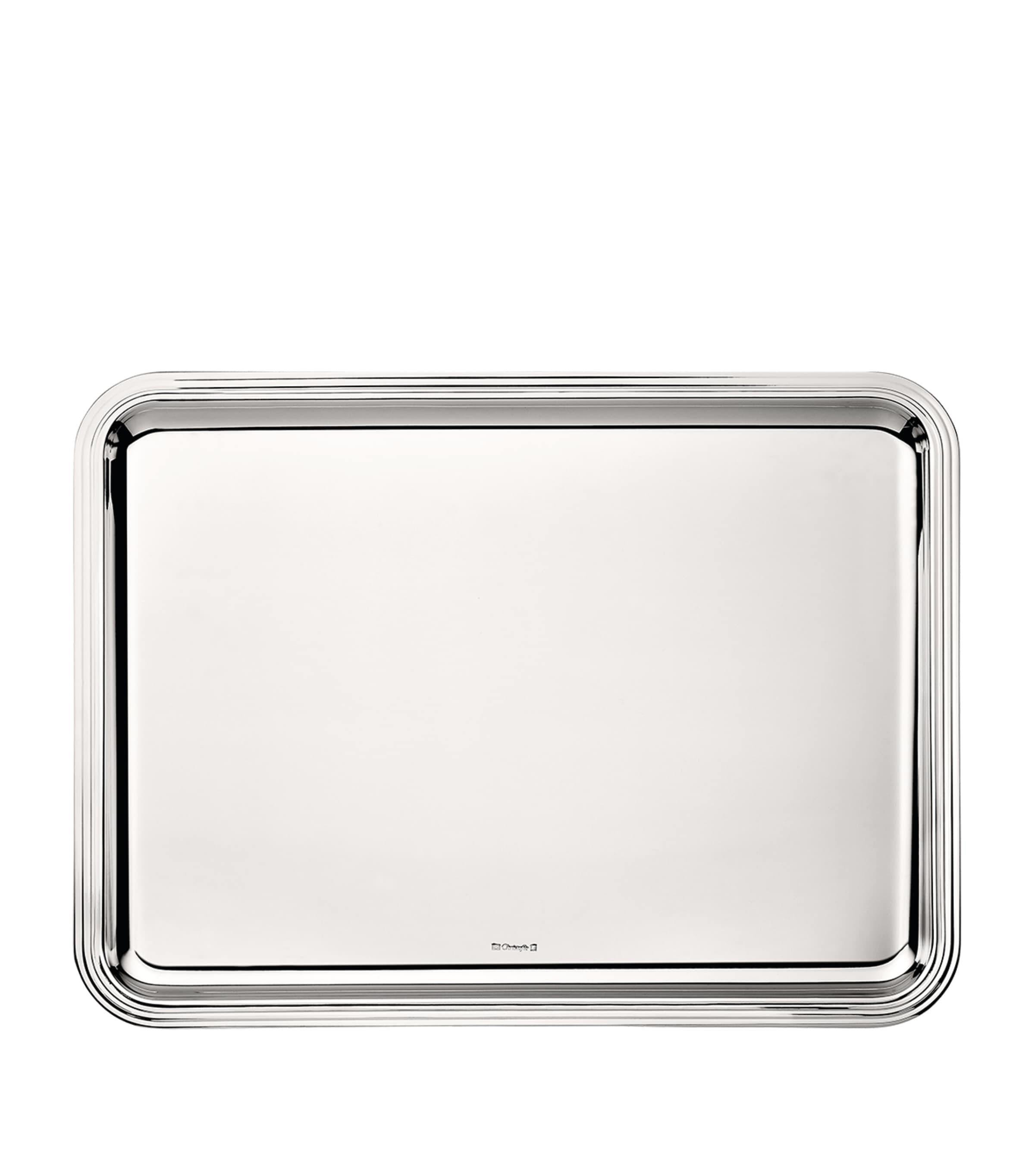 Christofle Albi silver-plated tray 43cm x 31cm - British product