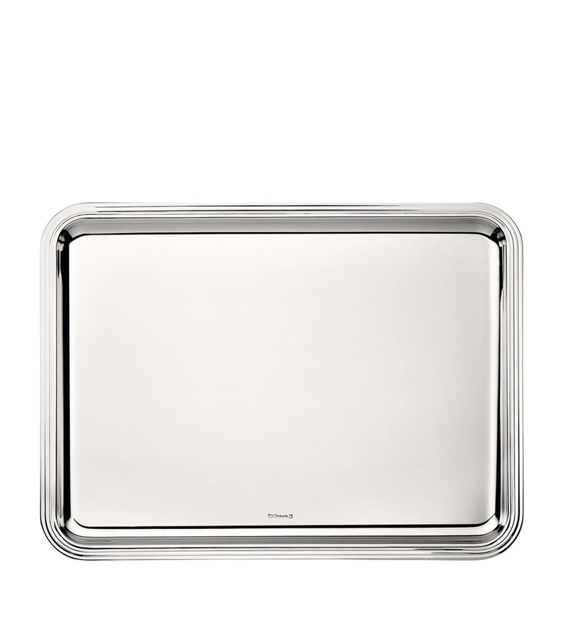 Christofle Albi silver-plated tray 43cm x 31cm - British product