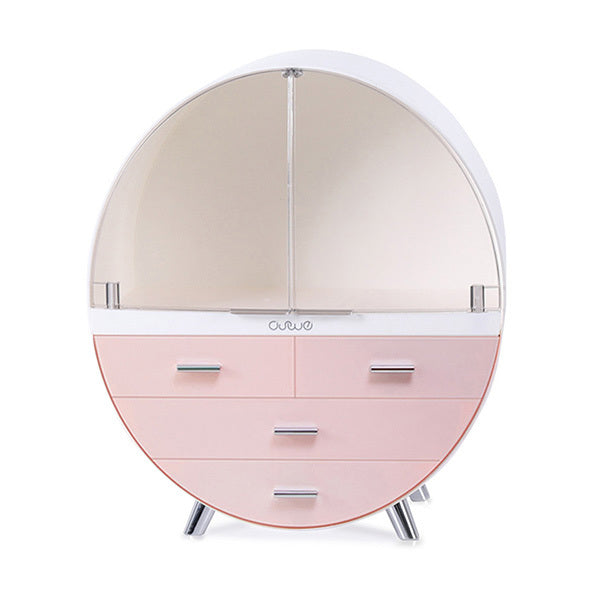Livingandhome cosmetic storage box pink 40cm tall, UK version