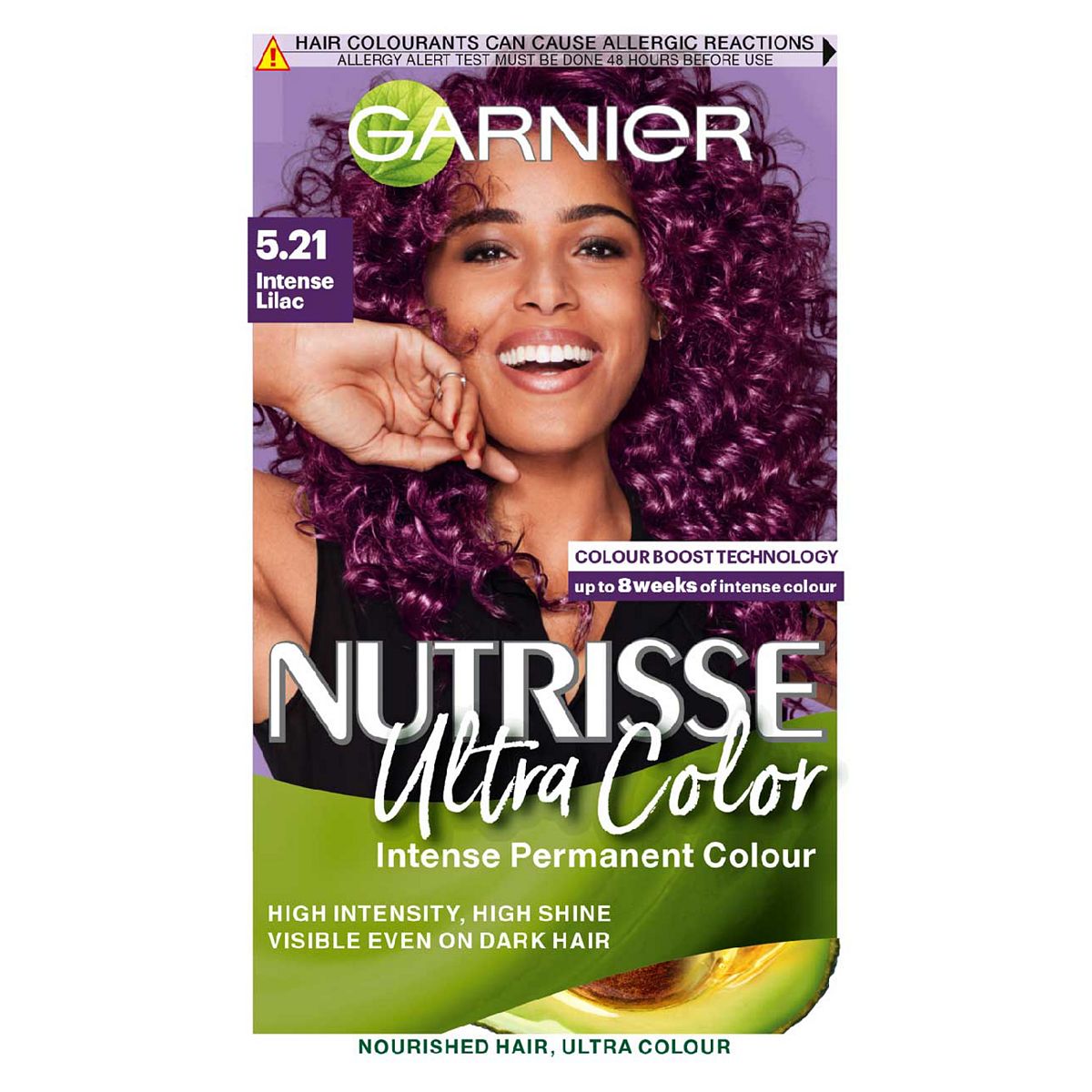 GARNIER NUTRISSE Ultra Color GB 5.21 Intense Lilac Permanent Hair Dye GOODS Boots   