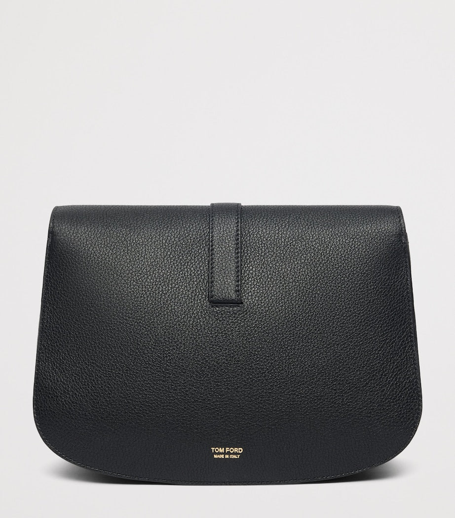 TOM FORD large leather cross-body bag with gold-tone T hardware, UK version