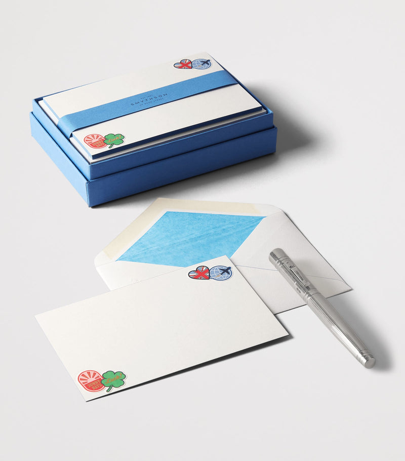 Smythson animated sticker cards and envelopes set of 10 (British brand)
