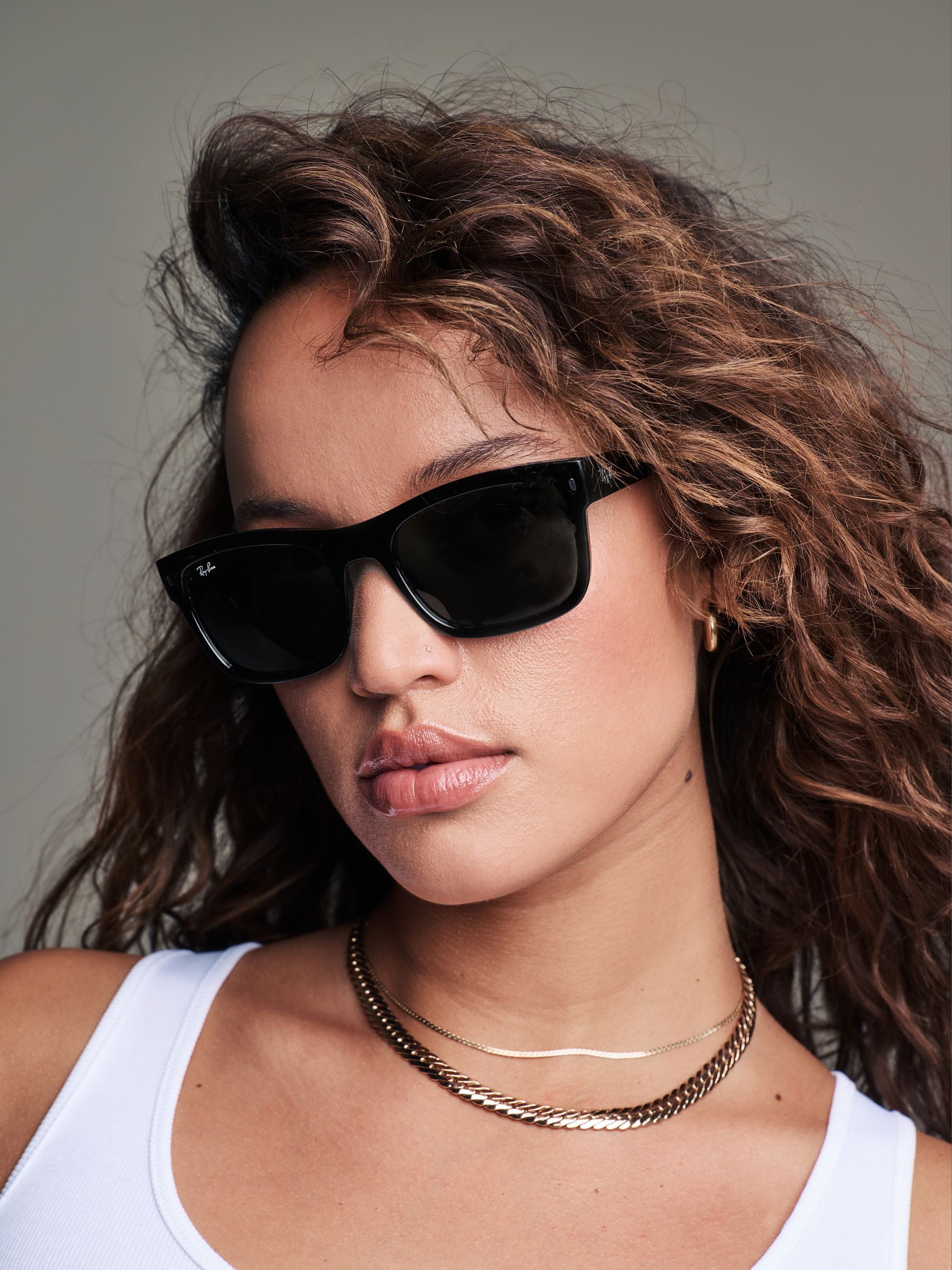 Ray-Ban Black / Green Sunglasses