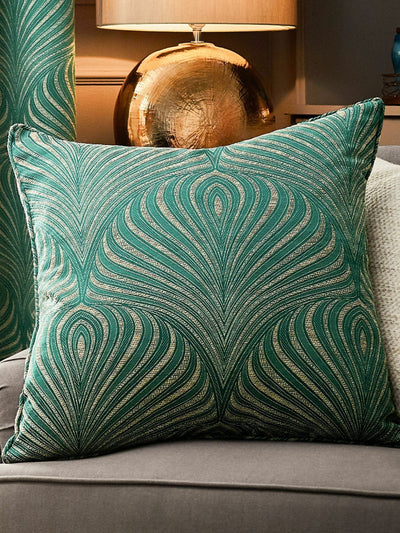 Next Riva Paoletti Emerald Gatsby Jacquard Eyelet Cushion- Buy online at McGrocer